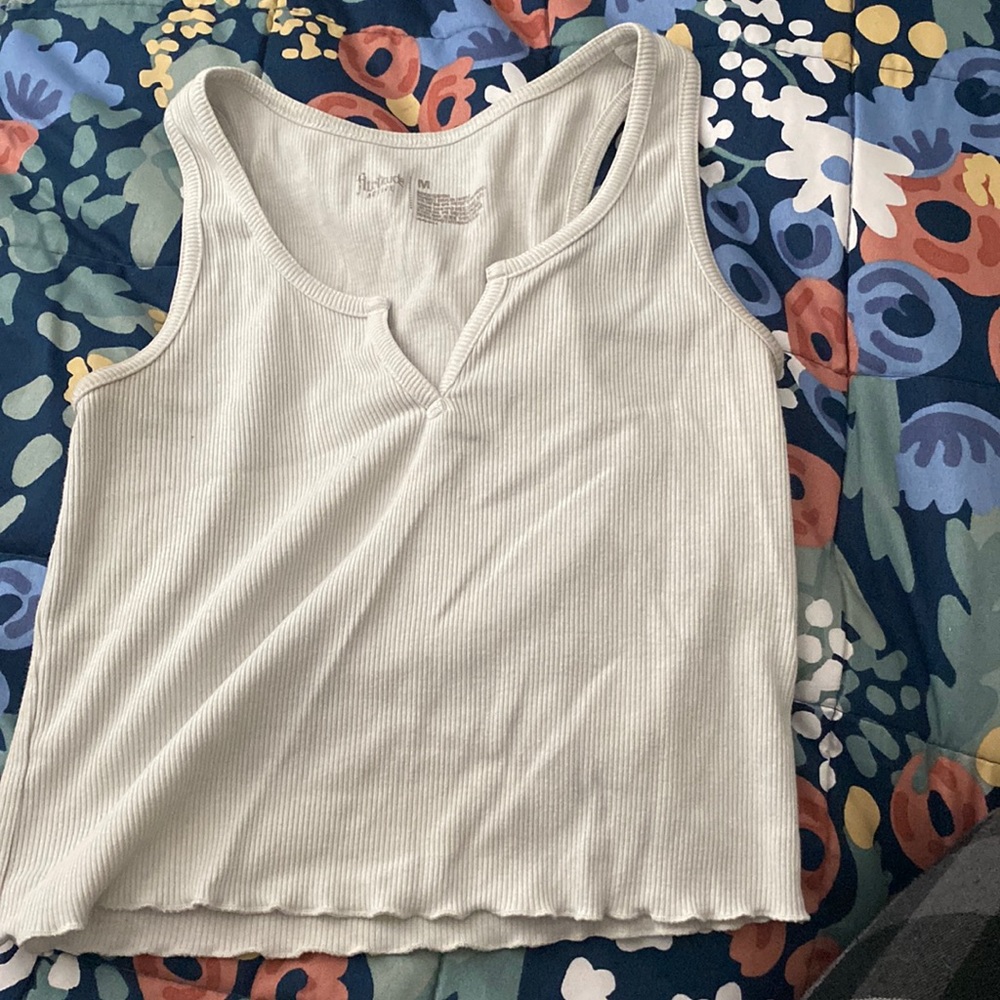 plain white tanktop